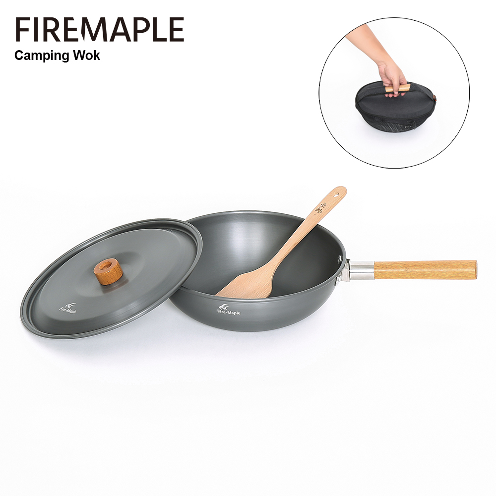 Camping Cooking Equipment Bag - Огненно-кленовый походный вок, легкая сковорода, сумка