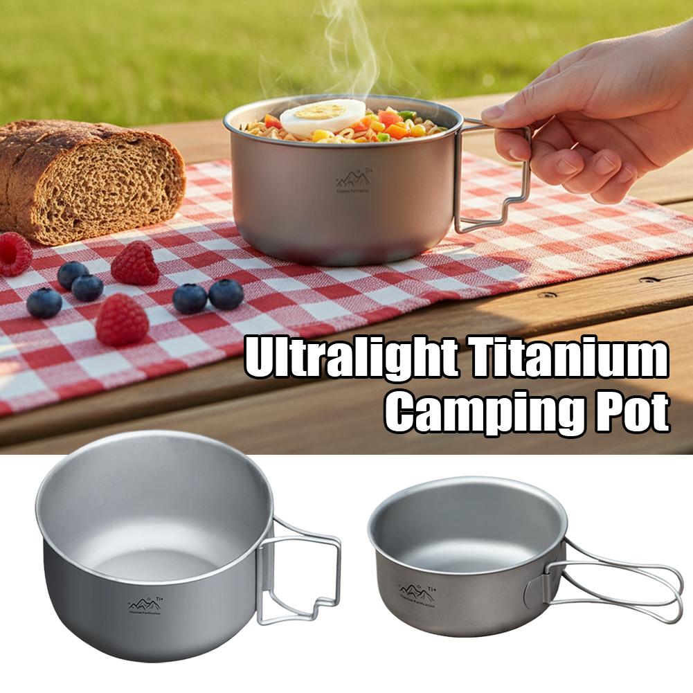 Camping Cooking Noodles - Складная портативная походная посуда с титановым