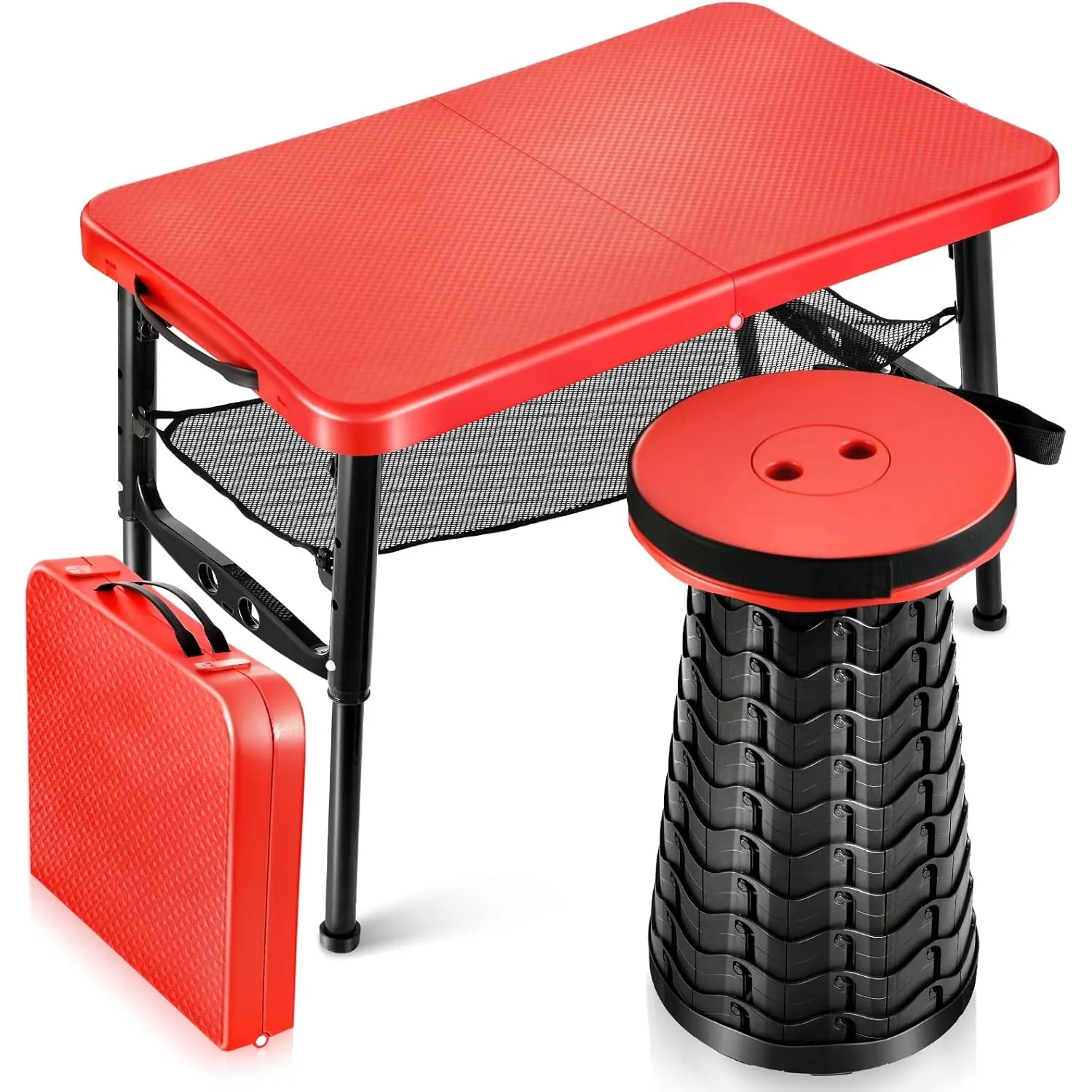Camping Cooking Table Foldable - Выдвижной складной стол и набор табуретов,