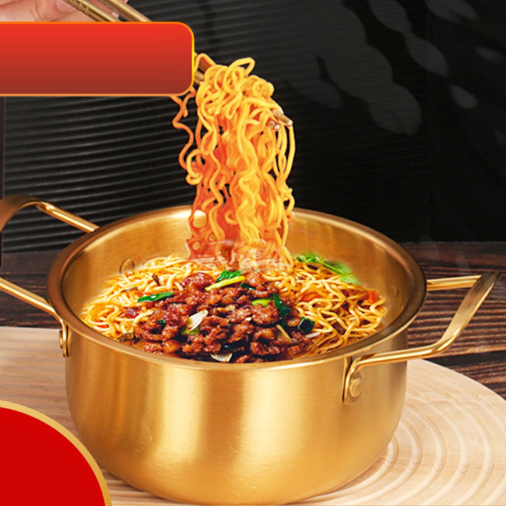 Camping Cooking Noodles - Корейская кастрюля для рамена из нержавеющей