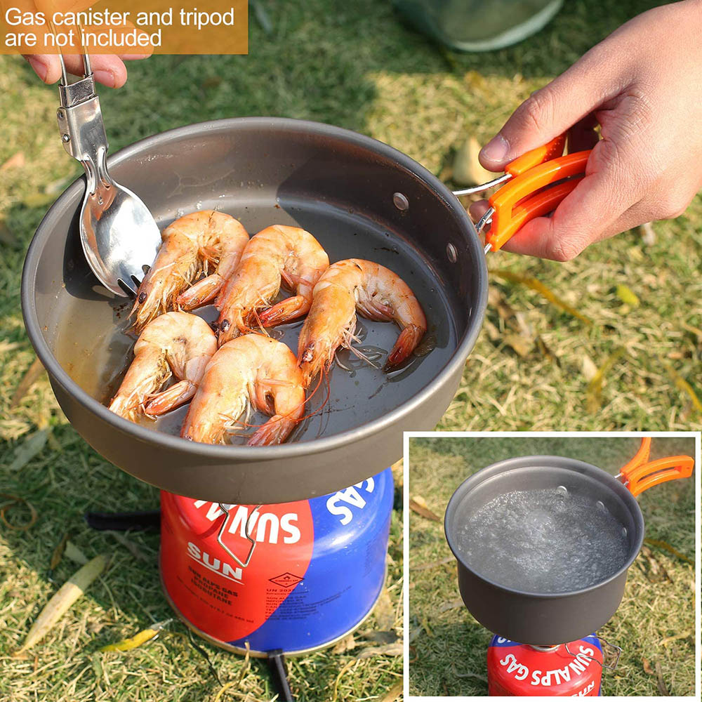 Алюминиевый набор посуды для к – обзор и цена Camping Cooking Equipment Bag