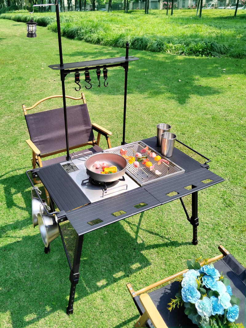 Легкий складной стол IGT для к – обзор и цена Camping Cooking Table Foldable