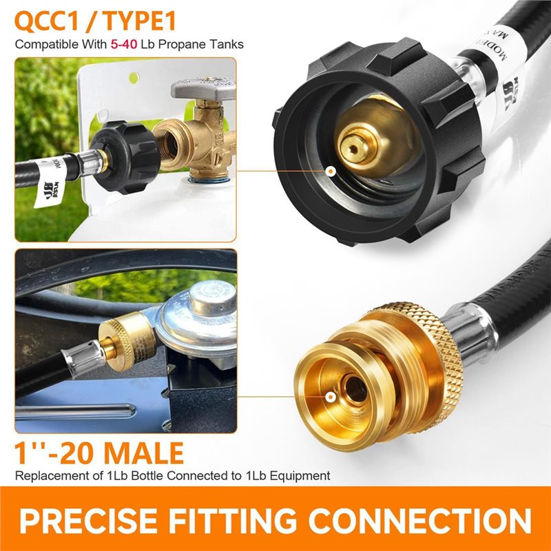 Адаптерный шланг QCC для пропа – обзор и цена Camping Cooking Propane