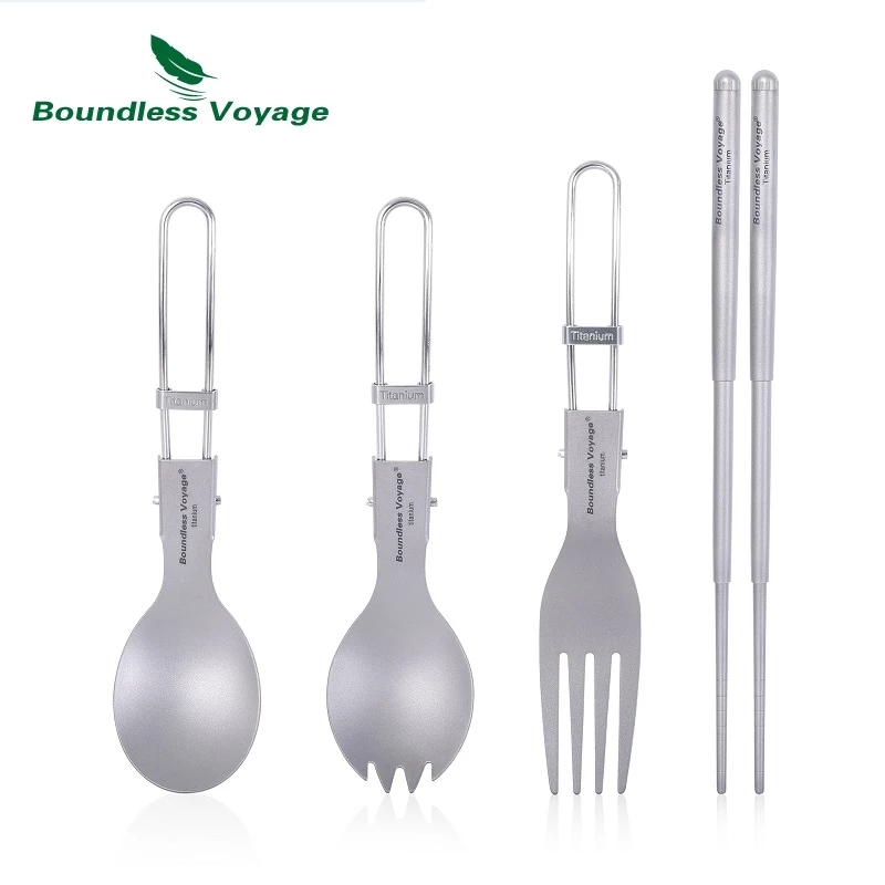 Титановая посуда для кемпинга, – обзор и цена Camp Spork Set