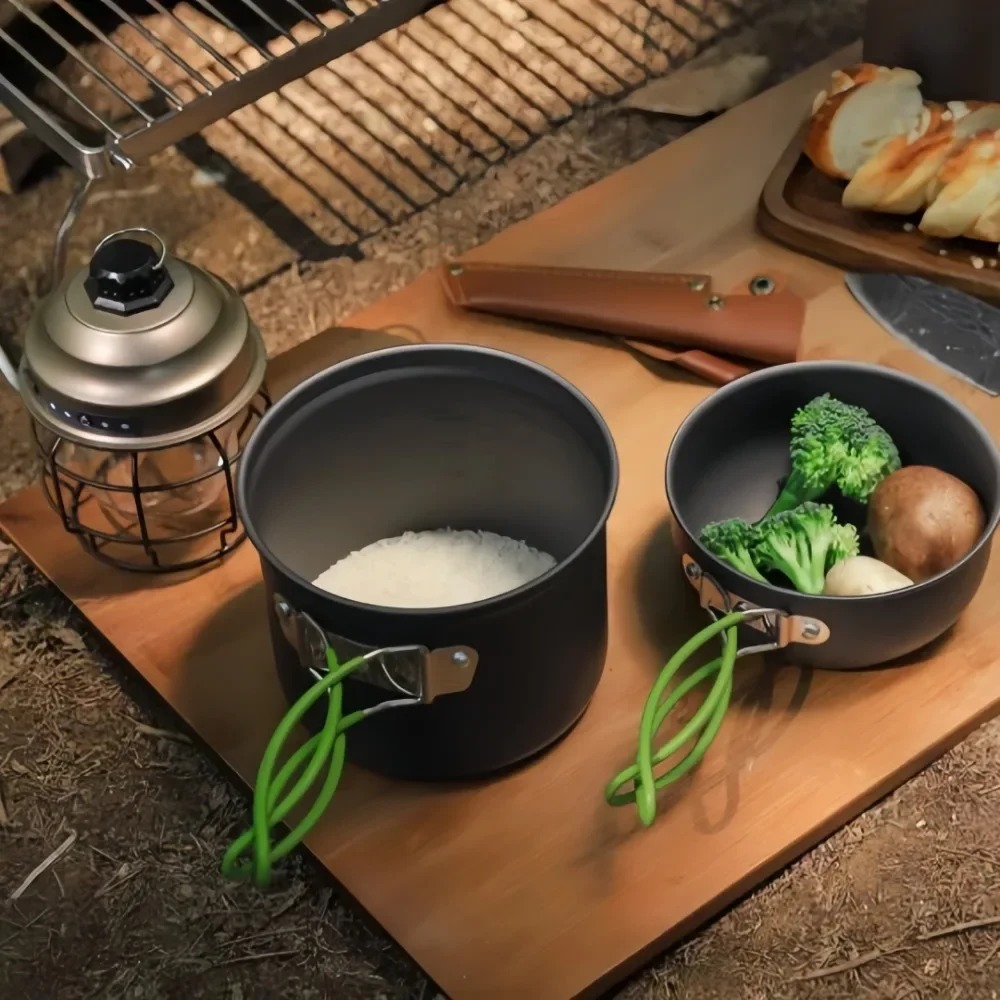 Портативная посуда для кемпинг – обзор и цена Camping Cooking Equipment Bag