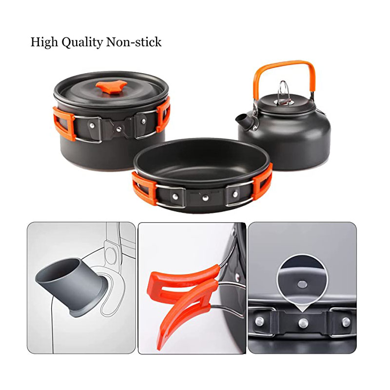 Набор алюминиевой посуды для к – обзор и цена Camping Cooking Equipment Bag