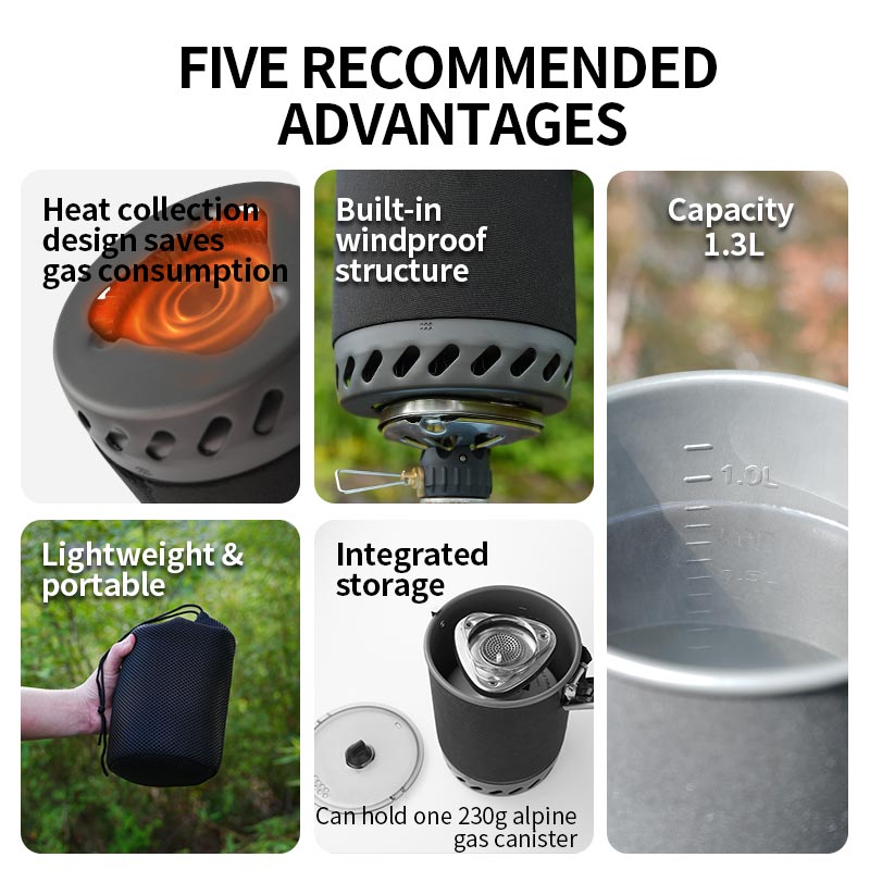 Набор походной посуды BRS-T62: – обзор и цена Camping Cooking System
