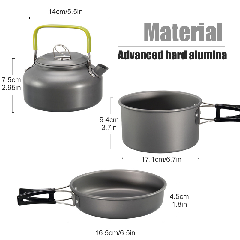 WESTTUNE набор посуды для кемп – обзор и цена Camping Cooking Appliances