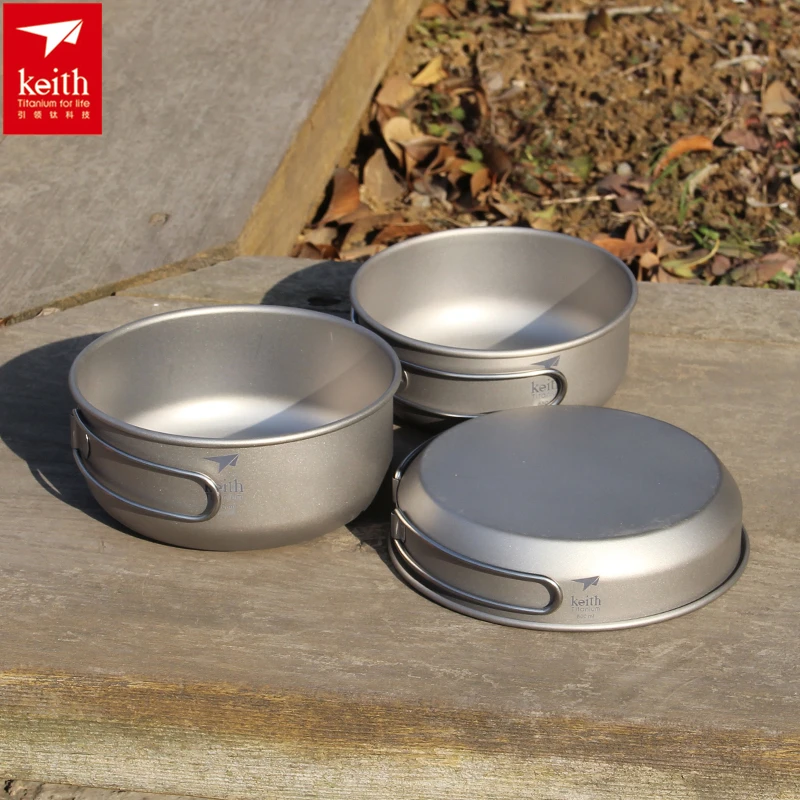 Keith 3 шт. титановая посуда,  – обзор и цена Camping Cooking System
