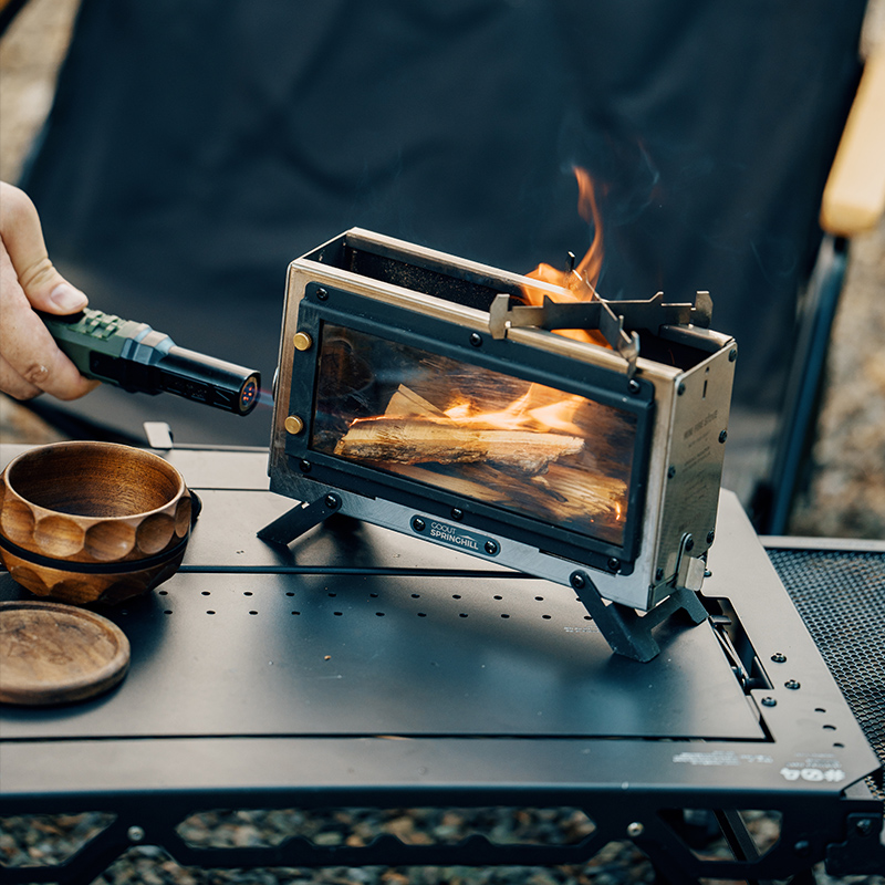 Портативная дровяная печь Goou – обзор и цена Camping Cooking Fire