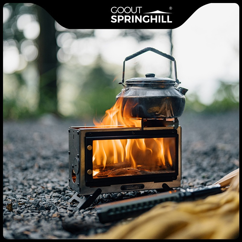 Портативная дровяная печь Goou – обзор и цена Camping Cooking Fire