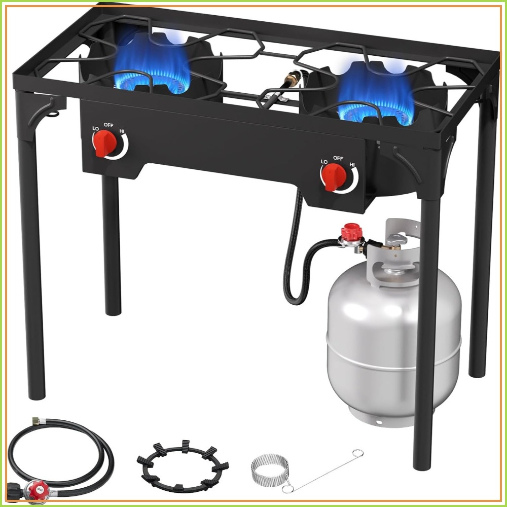 Газовая плита с 2 конфорками,  – обзор и цена Camping Cooking Propane