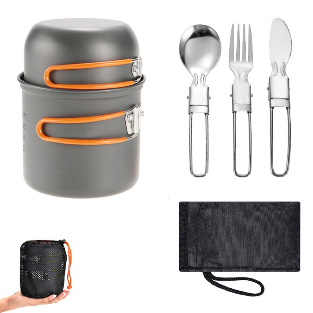 Набор посуды для путешествий н – обзор и цена Camping Cooking Equipment Bag