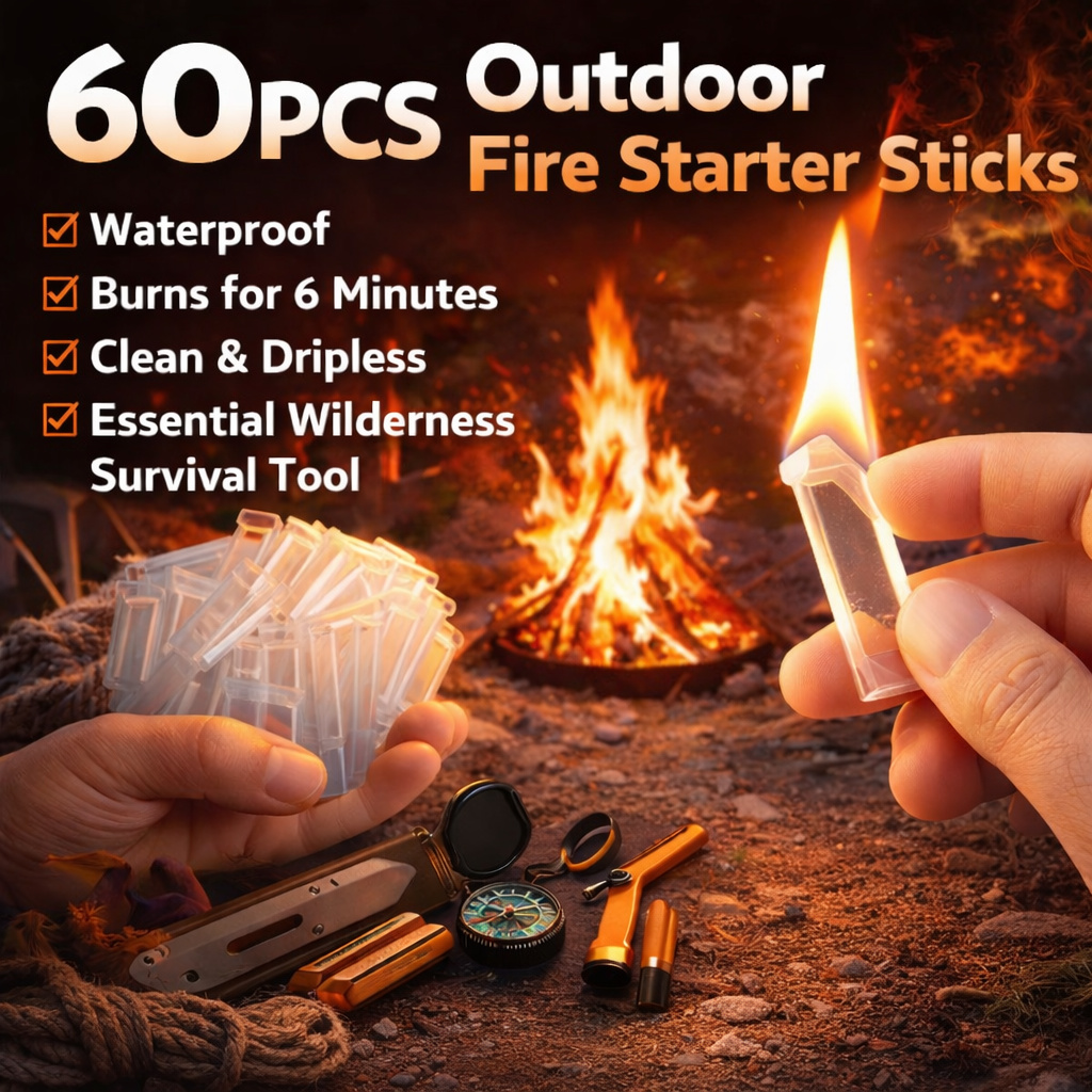 60 шт. водонепроницаемых воско – обзор и цена Camping Cooking Fire